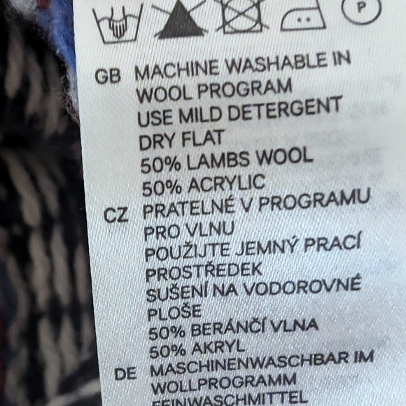 L.O.C.G men's sweater M 50% lamb's wool 50% acrylic - Picture 6 of 9